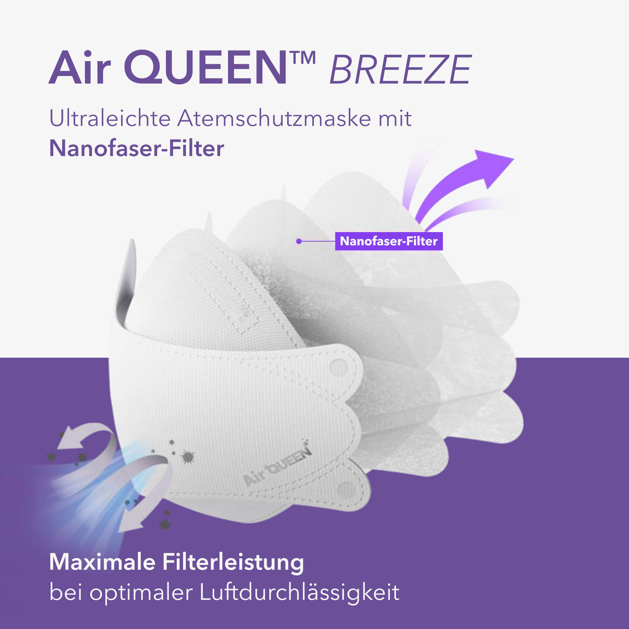 AirQUEEN Breeze FFP2 Maske