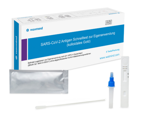 Watmind COVID-19 Antigen Schnelltest unter der Zunge