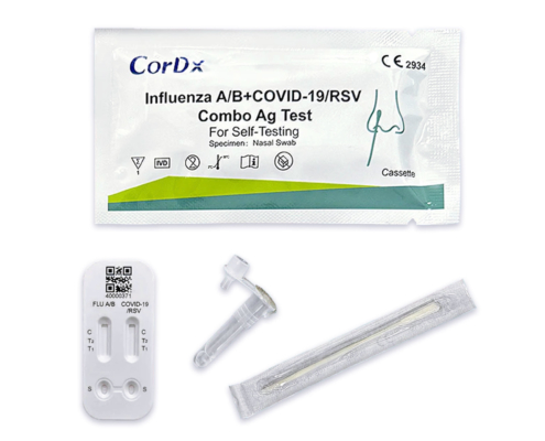 CorDX 4in1 Kombi-Test COVID-19, Influenza A+B, RSV