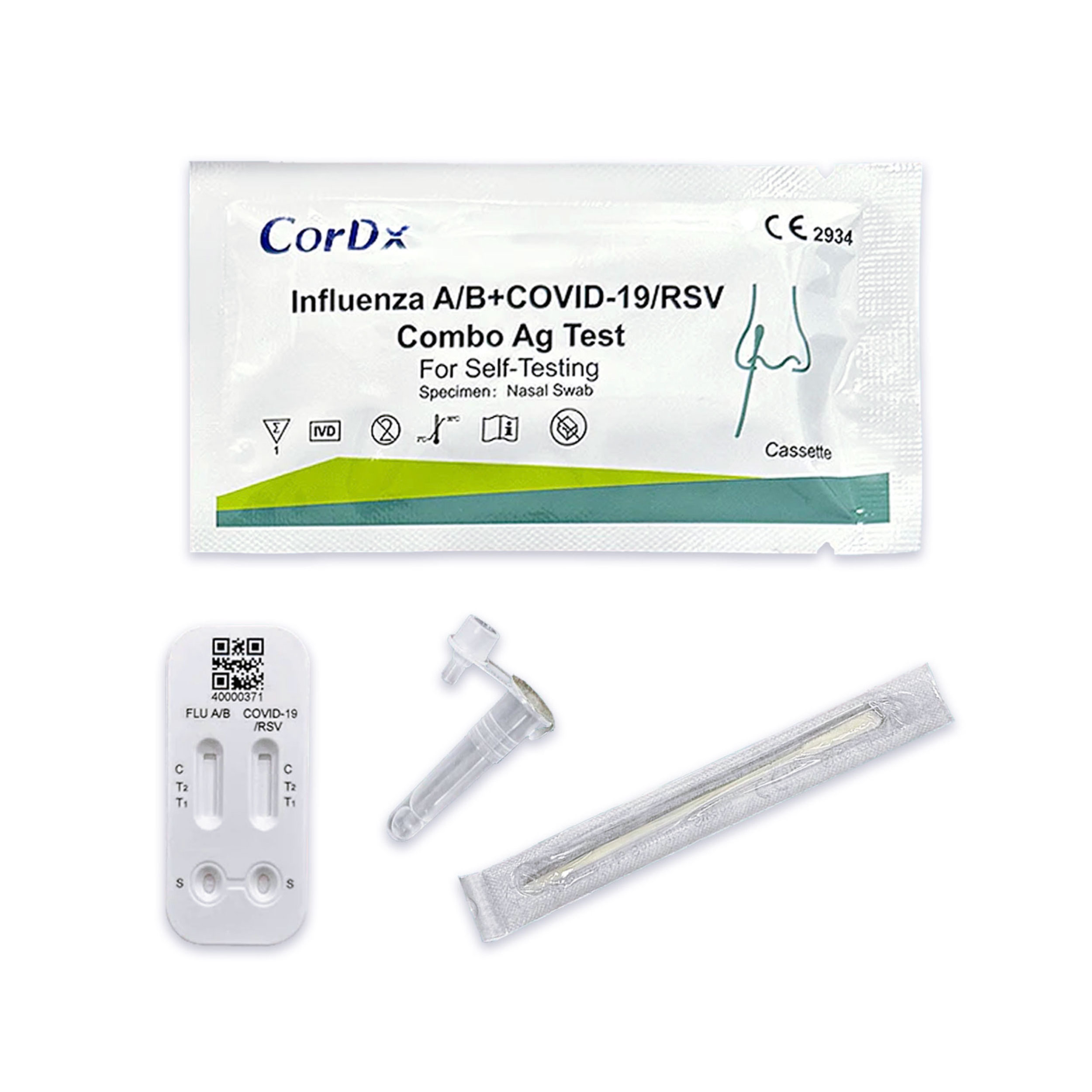 CorDX 4in1 Kombi-Test COVID-19, Influenza A+B, RSV