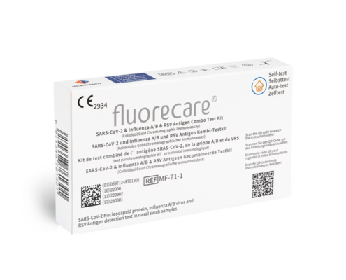 Fluorecare 4in1 Kombi-Test COVID-19, Influenza A+B, RSV